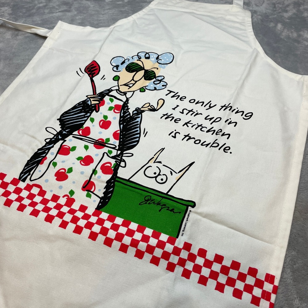 Kay Dee Designs Maxine Graphic Apron Adjustable White Stir Up Trouble Tie Back